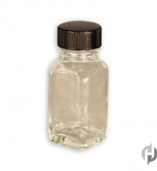 1 oz Clear Wide Mouth French Square2C 24 400 with Cap Product P119715 1 v2