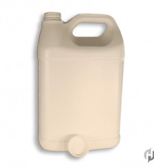 128 oz White HDPE F Style2C 38 400 with Cap Product P119729 1 v3