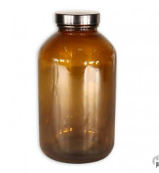 16 oz Amber Wide Mouth Packer Product P120521 1 v16