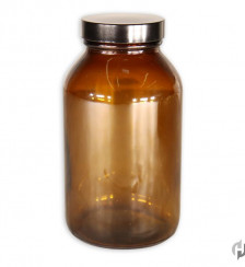 16 oz Amber Wide Mouth Packer2C 53 400 with Cap Product P119720 1 v2