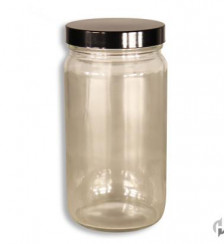 16 oz Clear Straight Sided Jar2C 70 400 with Cap Product P119726 1 v17