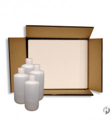 16 oz Natural Narrow Mouth Bottle Complete Shipping Kit Product P120245 1 v8