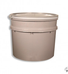 20 Gallon Gray HDPE Open Head Product P119928 1 v2