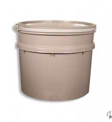20 Gallon Gray HDPE Open Head Product P119928 1 v9
