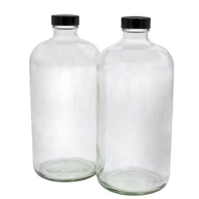 32 oz Flint Boston Round Complete Packaging System Product P120396 2 v3