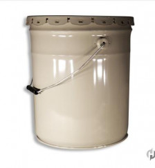 5 Gallon Gray Open Head2C Phenolic Lined with 1122 Fitting Product P119906 1 v19