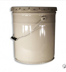 5 Gallon Gray Open Head2C Phenolic Lined with Flex Spout Product P119908 1 v8