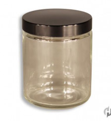 8 oz Clear Straight Sided Jar2C 70 400 with Cap Product P119725 1 v15