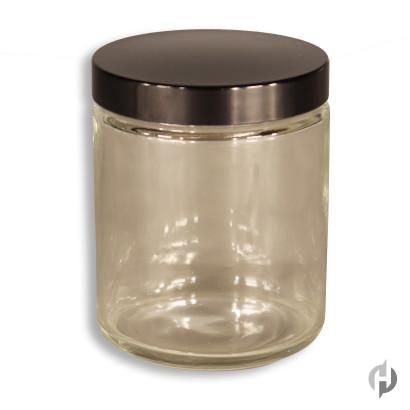 8 oz Clear Straight Sided Jar2C 70 400 with Cap Product P119725 1 v17