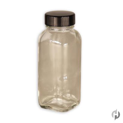 8 oz Clear Glass Boston Bottles (Cap Not Included)