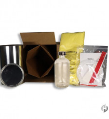 8 oz Flint Glass Boston Round Exemption Package Product P120610 1 v2
