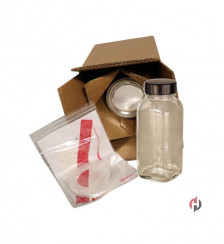 8 oz Flint Wide Mouth French Square Bottle in a Can Product P120006 1 v8