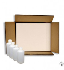 8 oz Natural Narrow Mouth Bottle Complete Shipping Kit Product P120244 1 v9