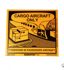Cargo Only No Passenger Aircraft Paper Shipping Labels2C 5002FRoll Product P120158 1 v2