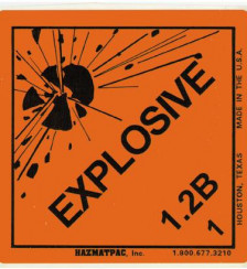 Explosive 1 v16.2B Paper Shipping Labels2C 5002FRoll Product P120085 1