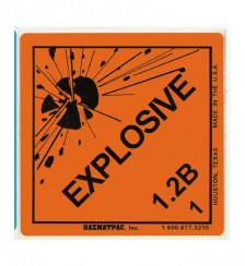 Explosive 1 v3.2B Paper Shipping Labels2C 5002FRoll Product P120085 1