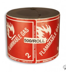Flammable Gas FG2 Paper Shipping Labels2C 5002FRoll Product P120099 2 v17