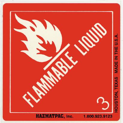 Flammable Liquid 3 FL3 Paper Shipping Labels2C 5002FRoll Product P120104 1 v18