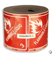 Flammable Liquid 3 FL3 Paper Shipping Labels2C 5002FRoll Product P120104 2 v16