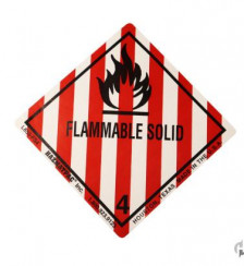 Flammable Solid 4 Paper Labels2C 5002FRoll Product P120110 1 v15