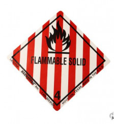 Flammable Solid 4 Paper Labels2C 5002FRoll Product P120110 1 v9