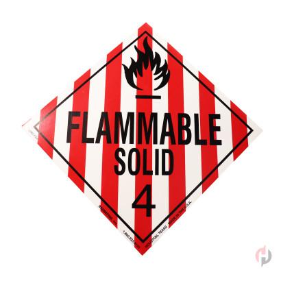 Flammable Solid 4 Placard Product P120876 1 v17