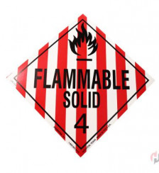 Flammable Solid 4 Placard Product P120876 1 v9