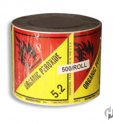 Organic Peroxide O5 v2.2 Paper Shipping Labels2C 5002FRoll Product P120131 1