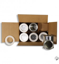 Quart Paint Can Shipper with Cans and Tape Product P120737 1 v2