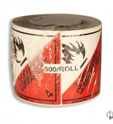 Spontaneously Combustible Paper Shipping Labels2C 5002FRoll Product P120120 1 v2